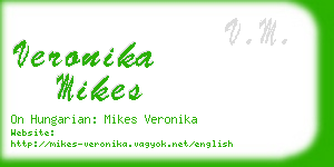 veronika mikes business card